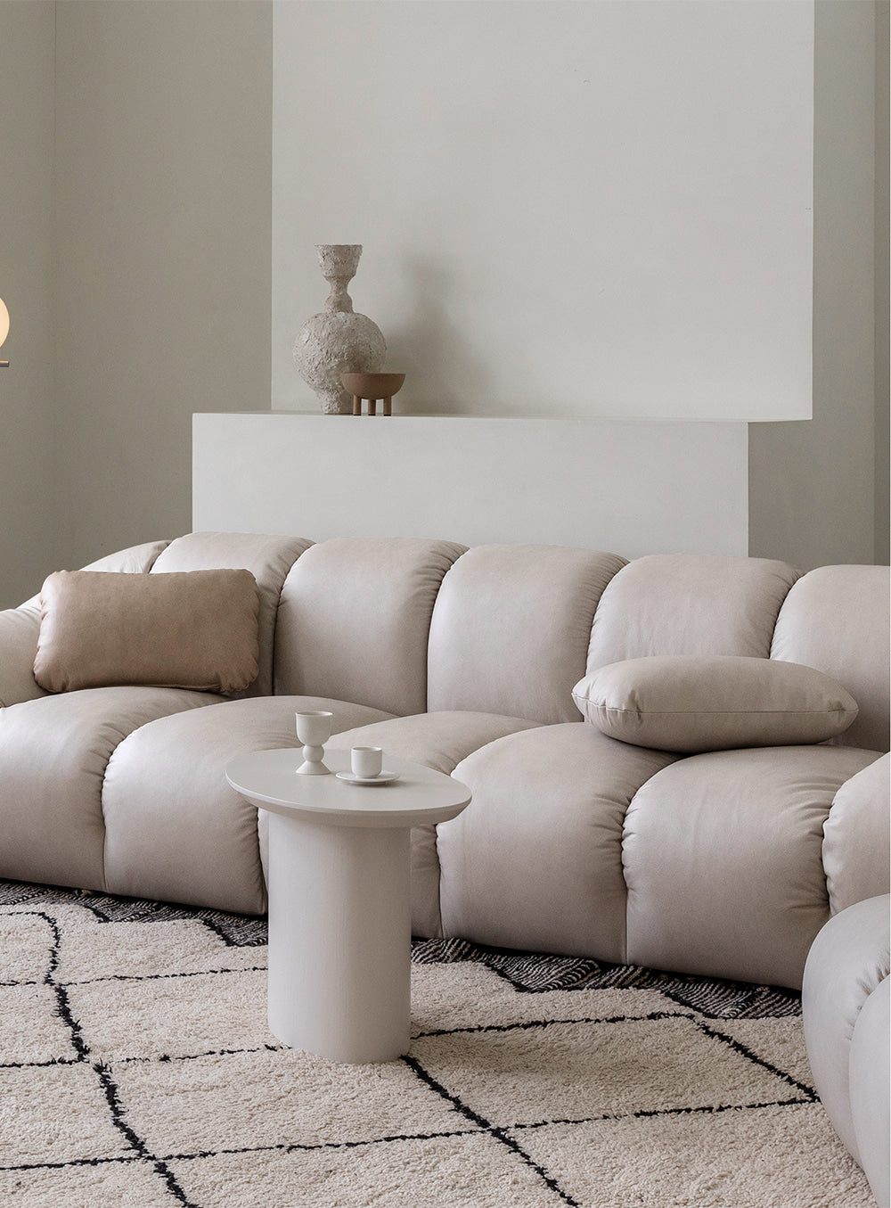 Pebble Cushion - Leather