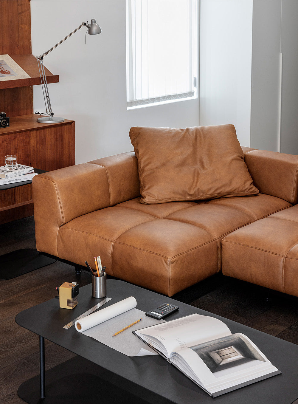 Tartan Sofa - Leather