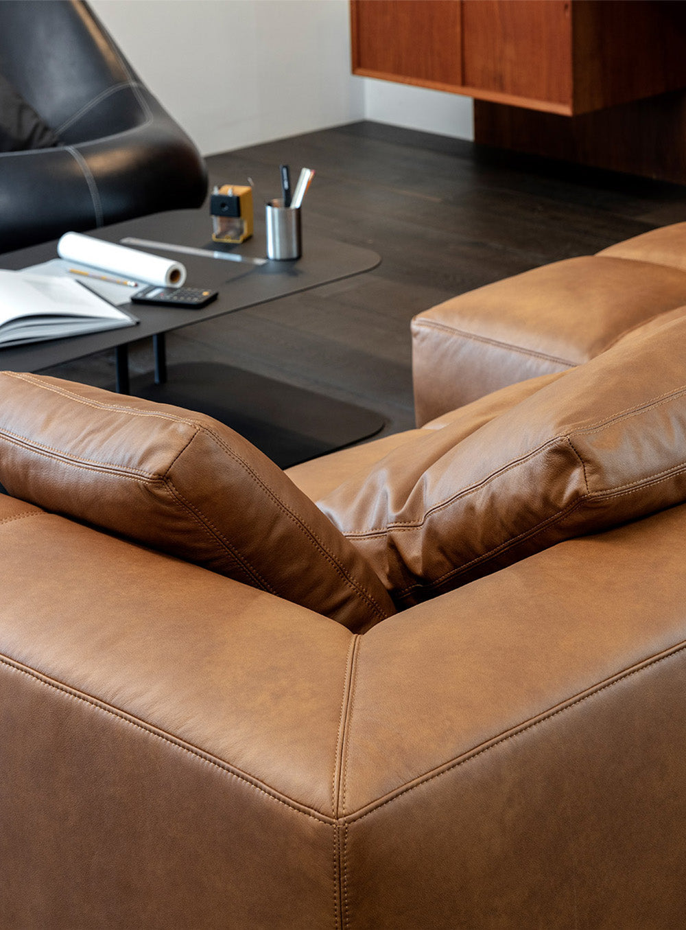 Tartan Sofa - Leather