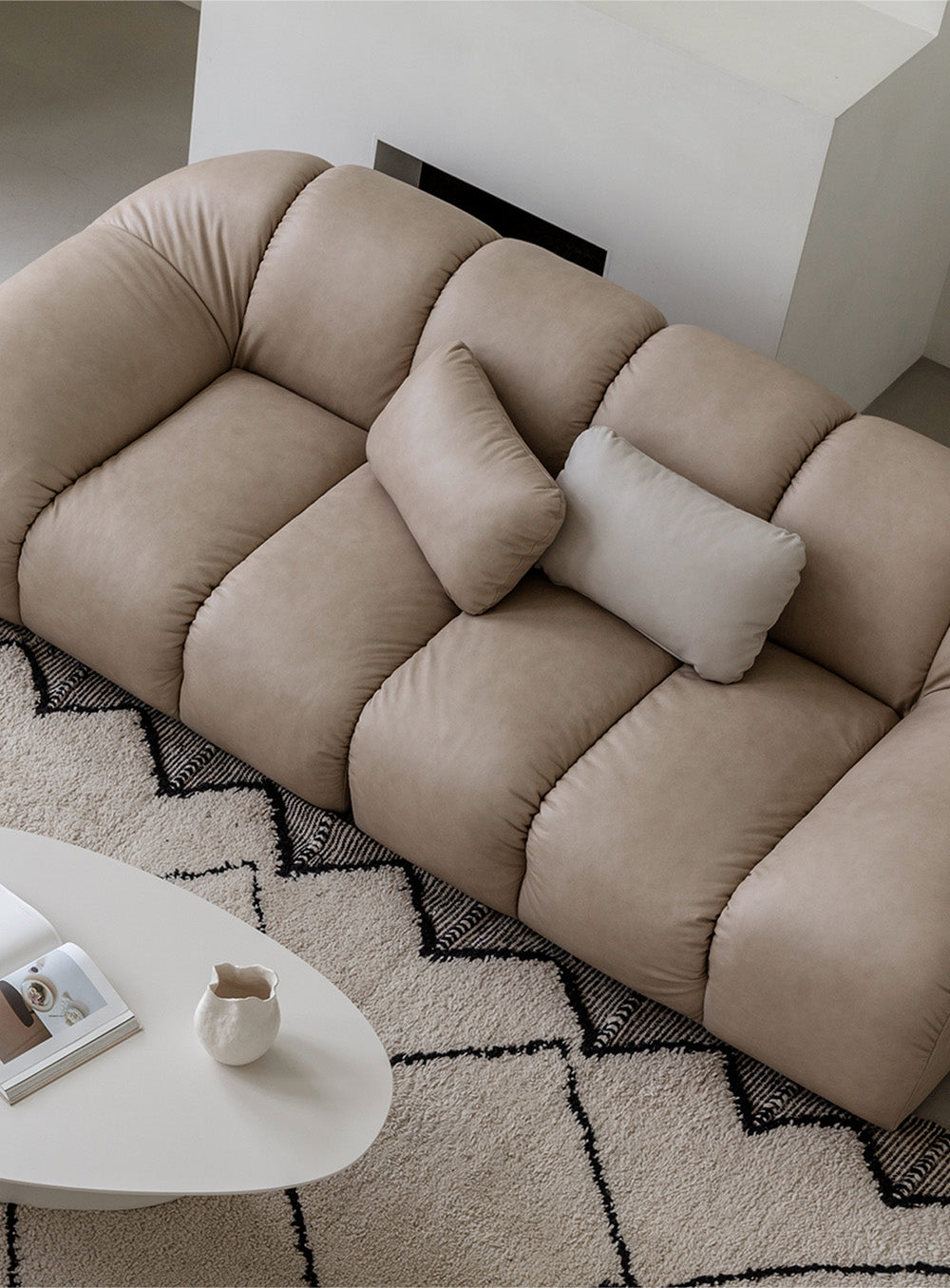 Pebble Cushion - Leather